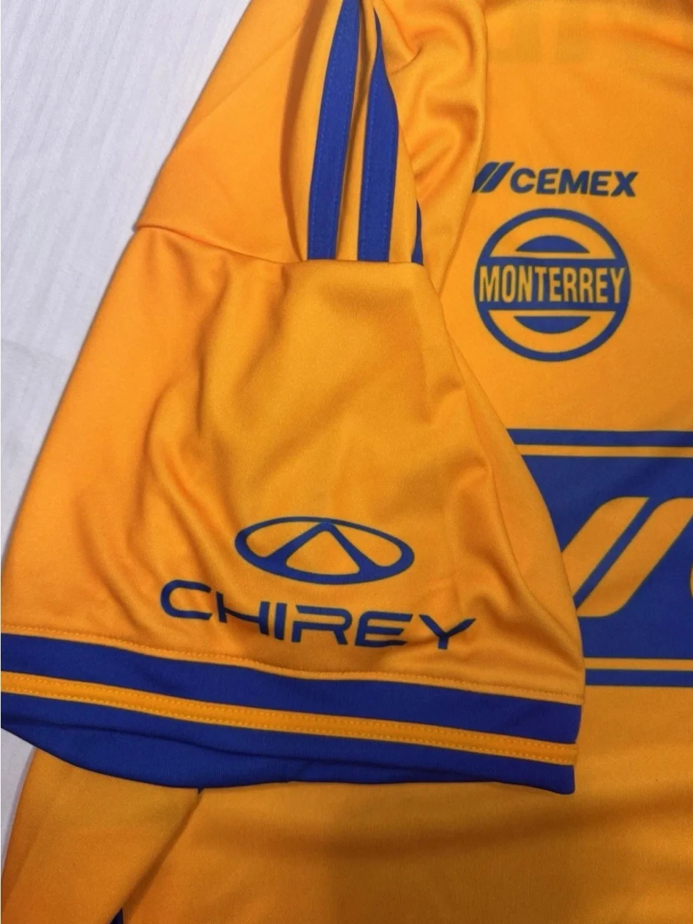 adidas Men’s Monterrey U Soccer Jersey in Yellow and Blue
